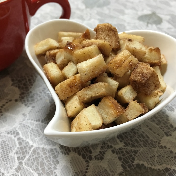 パンの耳活用！シナモン風味のクルトン